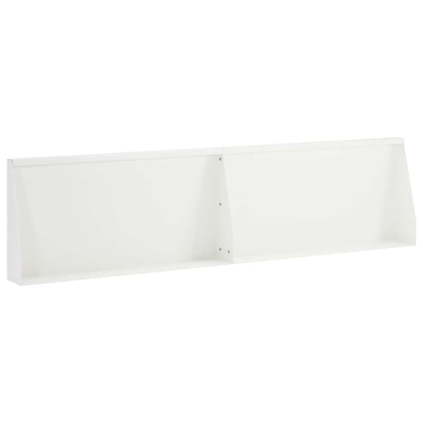 Stödvägg 2 st 80 x 12 x 30 cm Stål Vit