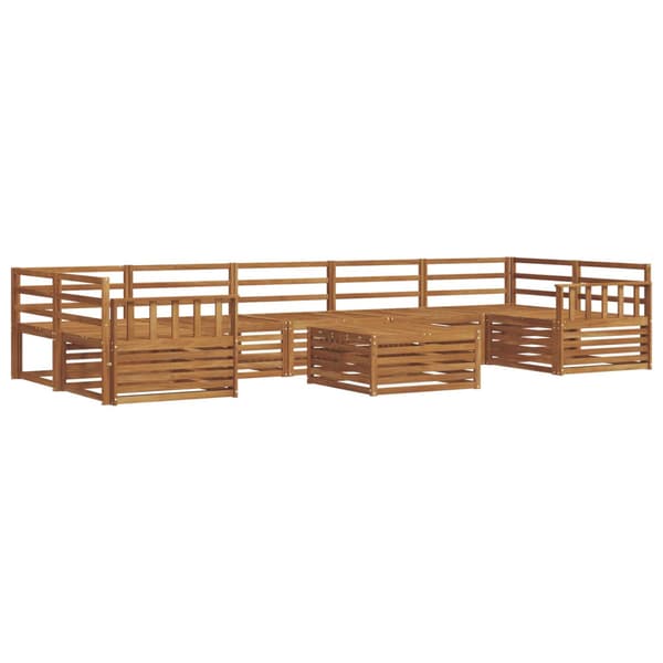 Utomhussoffset 8 pcs Naturfärg