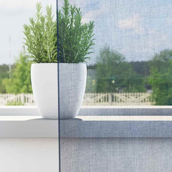 Voile gardiner med stångfickor 2 st kungsblå