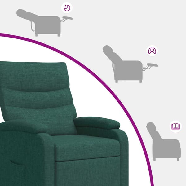 Recliner Mörkgrön Tyg
