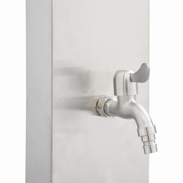 Utedusch 110 cm rostfritt stål