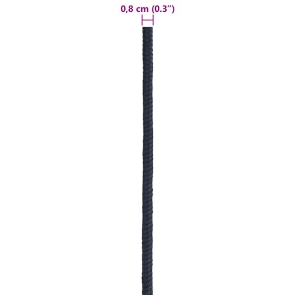 Båtsnöre 0.8 mm 25 m Kungsblå Polyester
