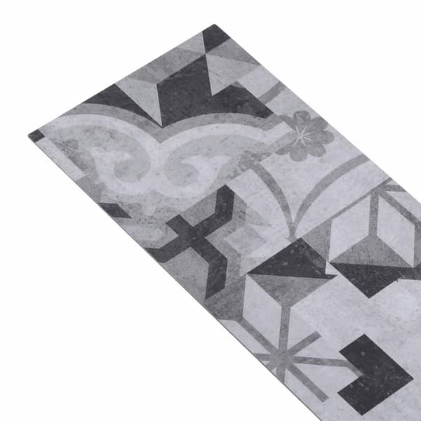 Golvplankor 18 pcs Grå 5,26 m² PVC