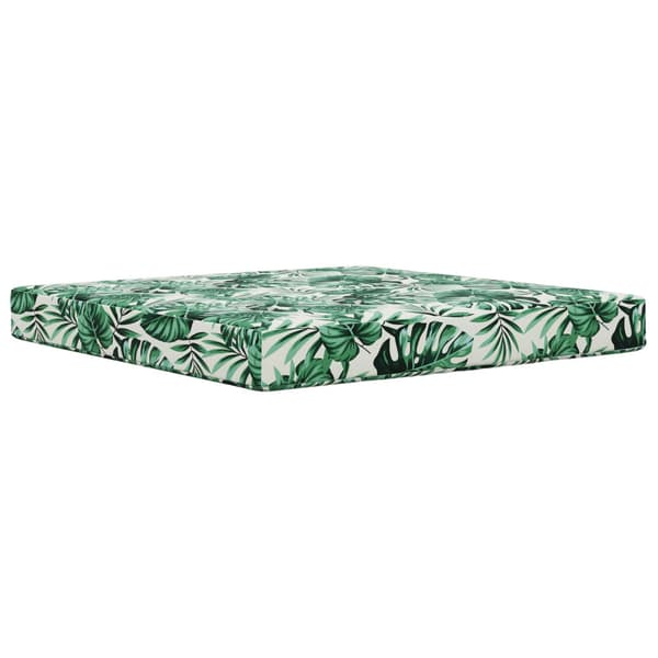 Utomhus Soffa Kudde Bladmönster 80 x 80 x 8 cm Polyester