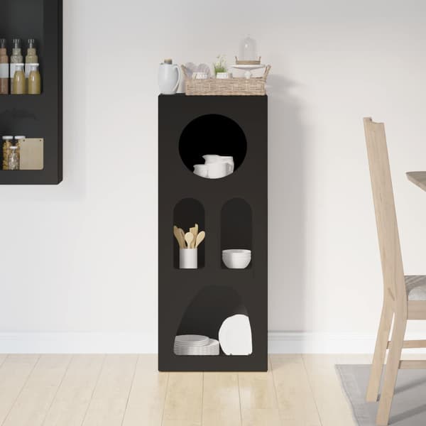 Sideboard Svart 40 x 35 x 100.5 cm Konstruerat trä