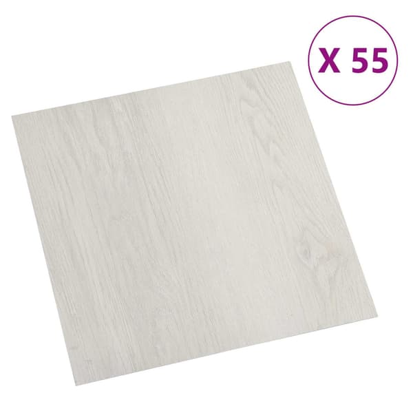 Golvplankor 55 pcs Beige 5,11 m² PVC