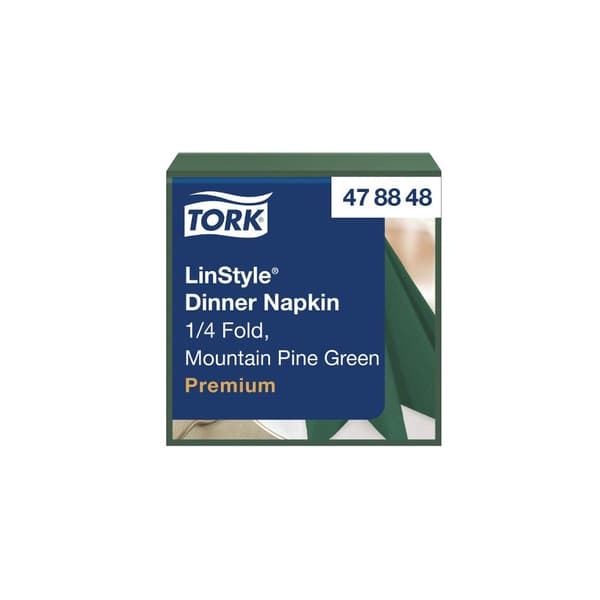 Servett TORK LinStyle Middag grön 50/fp