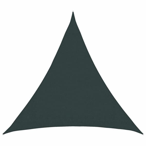 Solsätt segel 2 x 2 x 2 m HDPE Triangulär Mörkgrön
