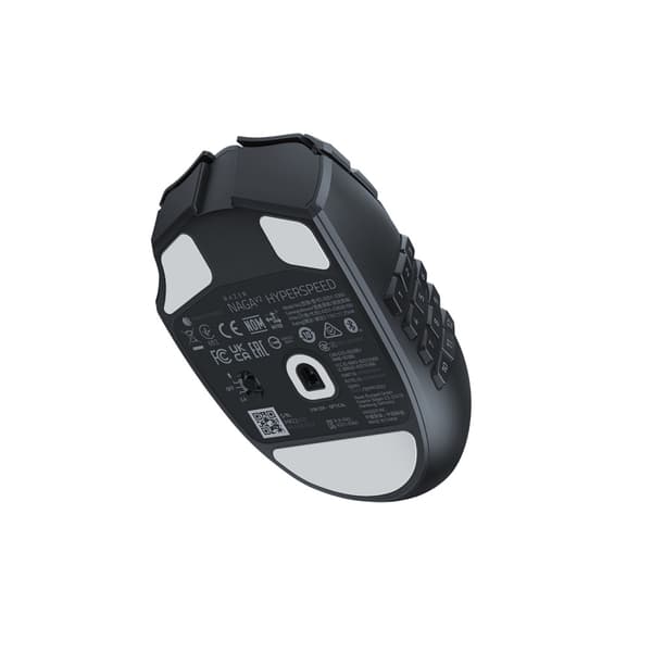 Razer Naga V2 HyperSpeed datormöss högerhand Trådlös RF + Bluetooth Optisk 30000 DPI