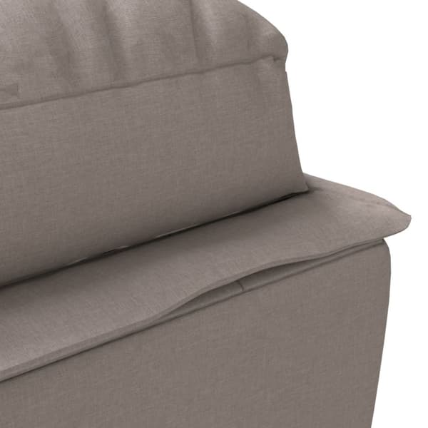 Schäslong med dynor taupe tyg