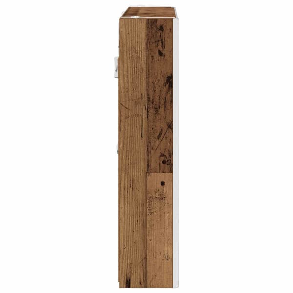 Badrumsspegelskåp Gammalt trä 73.5 x 15.5 x 70 cm