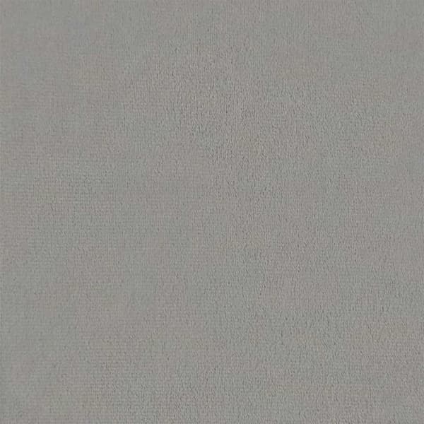 Vilstol med fotpall ljusgrå sammet