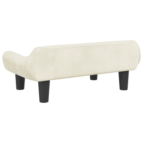 Hundbädd gräddvit 70x40x24 cm sammet