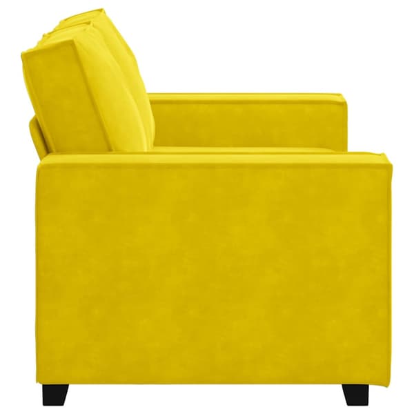 2-sitssoffa gul 160x78x84 cm sammet