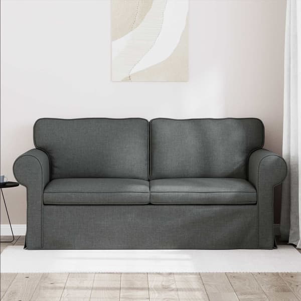 Soffa Mörkgrå 175 x 82 x 80 cm tyg