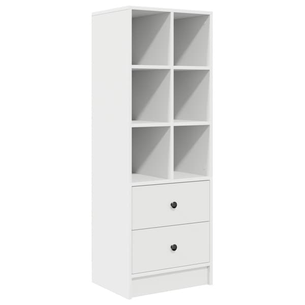 Skrivbord med låda 2 pcs Vit