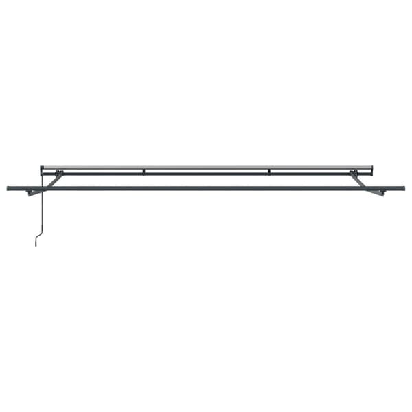 Utfällbar markis Vit 400 × 300 cm Polyester och Stål