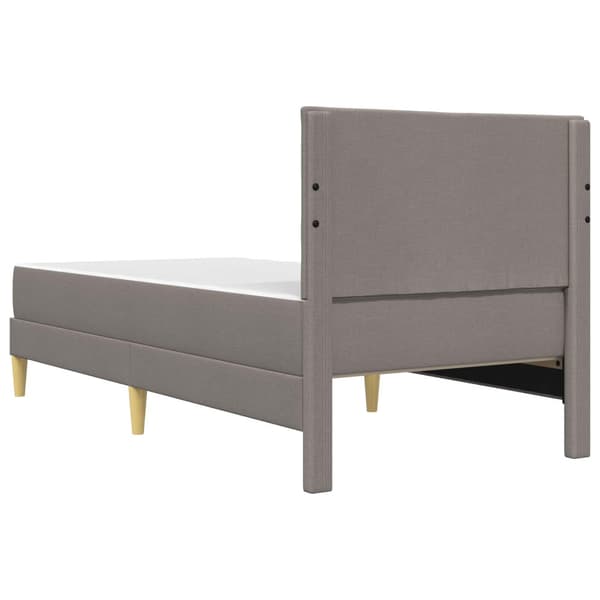 Sängram Taupe 90 x 190 cm Polyester