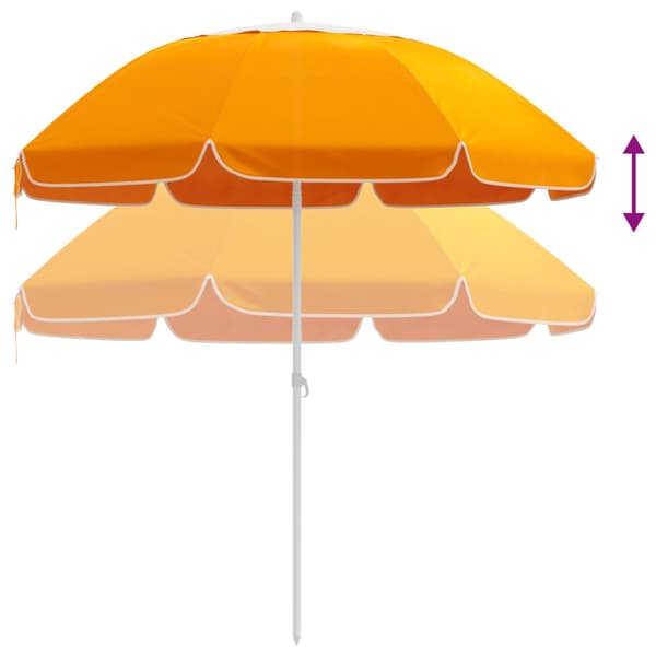 Trädgårdsparasol 160 cm 170T polyester Orange