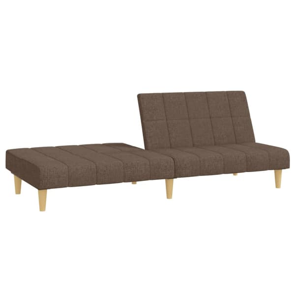 Bäddsoffa 2-sits taupe tyg