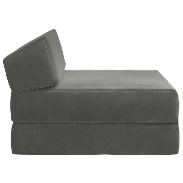 Fällbar Soffbed Mörkgrå 60 x 70 x 41 cm Tyg
