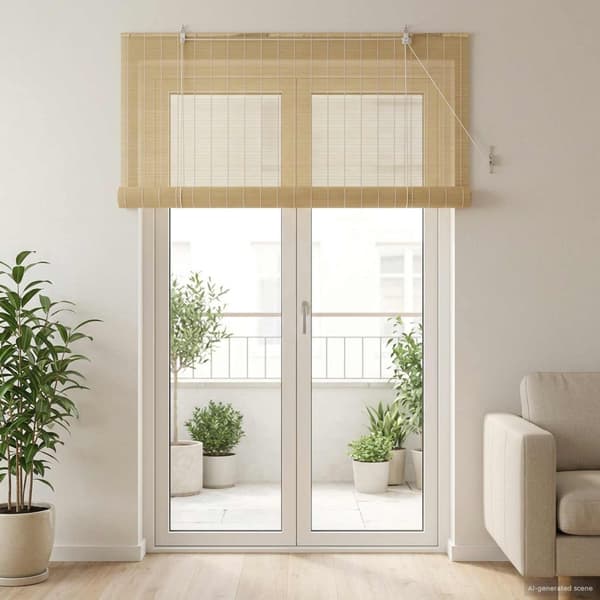 Rullgardin Naturlig 130 x 220 cm Bambu