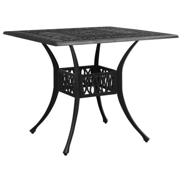 Caféset 3 delar gjuten aluminium svart