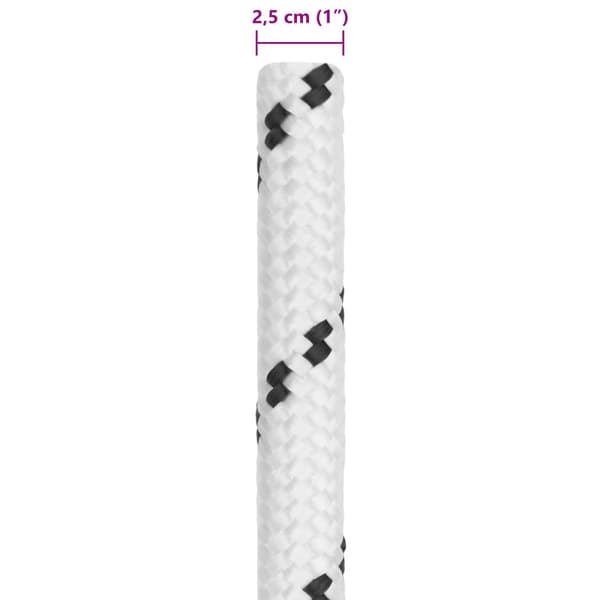 Båtsnöre Vit 25 m Polyester