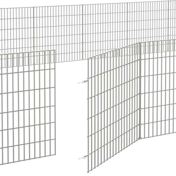 Husdjursbur 48-panel 54x60 cm galvaniserat järn