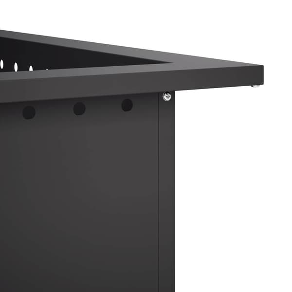 Eldstad ring Svart 80 x 80 x 25 cm Stål