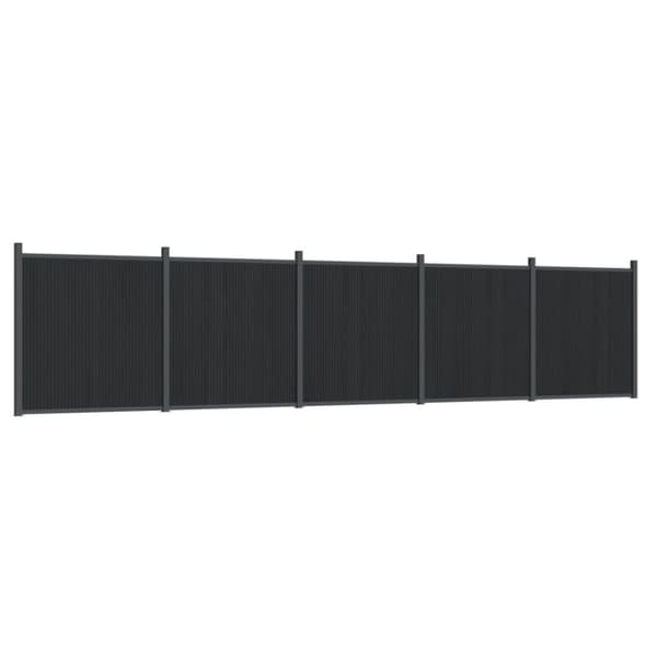 Staketpanel grå 872x186 cm WPC