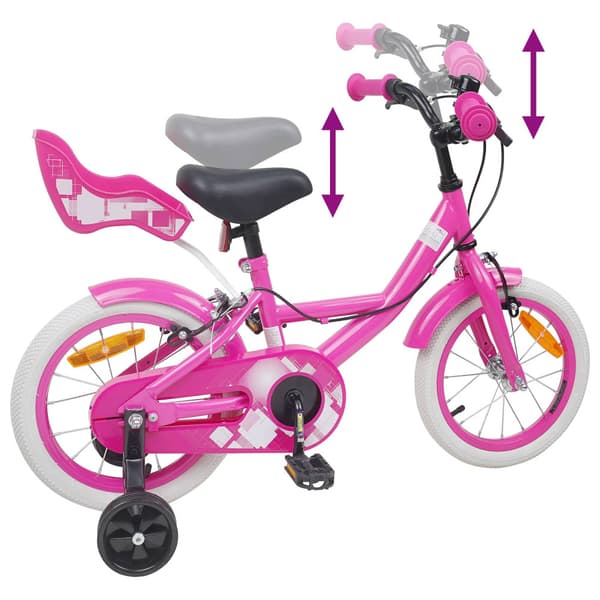 Barncykel 12 Tum för 2-4 åringar Rosa