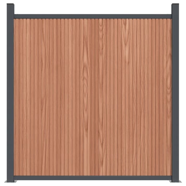 Staketpanel brun 1737x186 cm WPC