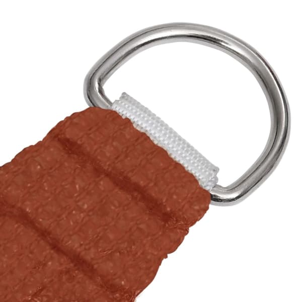 Solsegel 160 g/m² rektangulär terrakotta 3,5x5 m HDPE