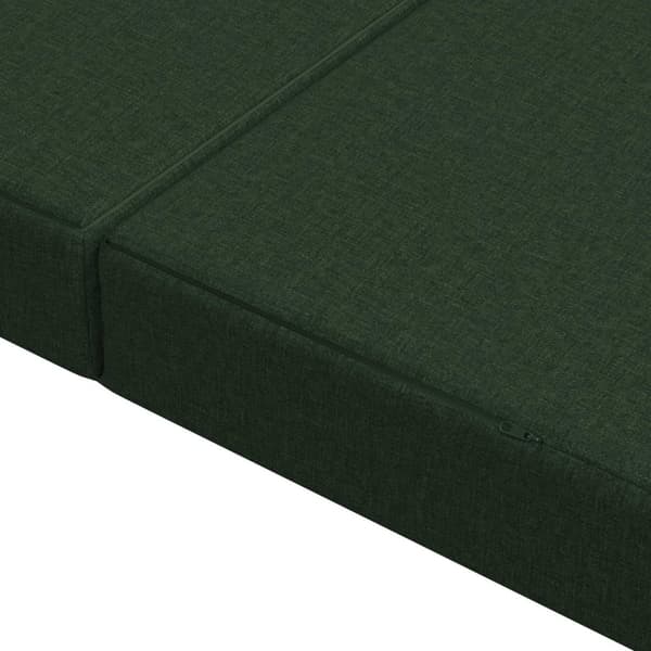 Fällbar Soffbed 200 x 67 x 45 cm Mörkgrön