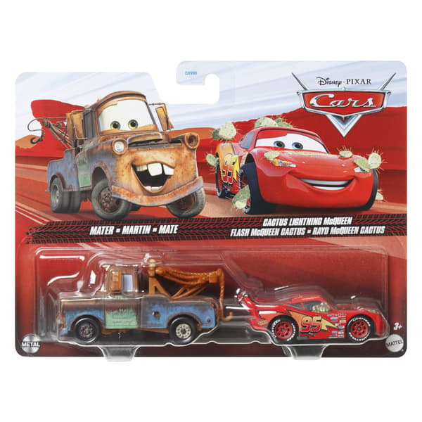 Pixar Cars 1:55 Formgjutna 2-pack sort
