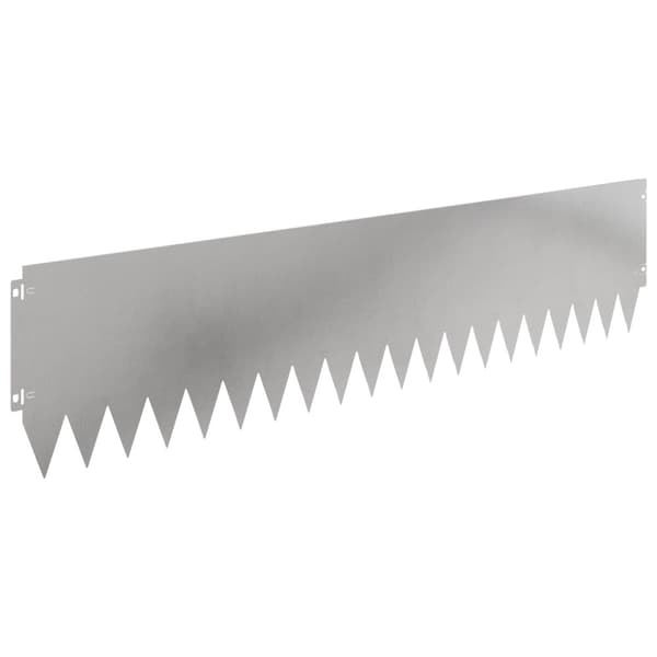 Kant för gräsmatta 10 pcs 103 x 25 cm Stål Silver