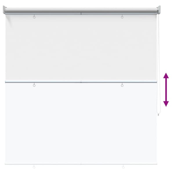 Rullgardin UV-skydd Vit 120 x 230 cm Polyester