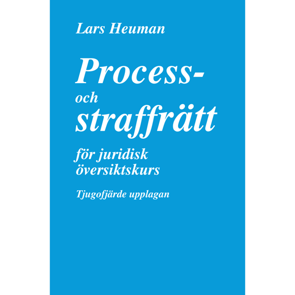 Process- och straffrätt för juridisk översiktskurs (häftad)