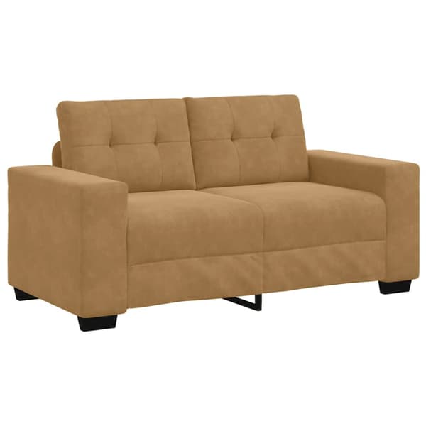 Tvåsitssoffa Brun 160 cm Sammet
