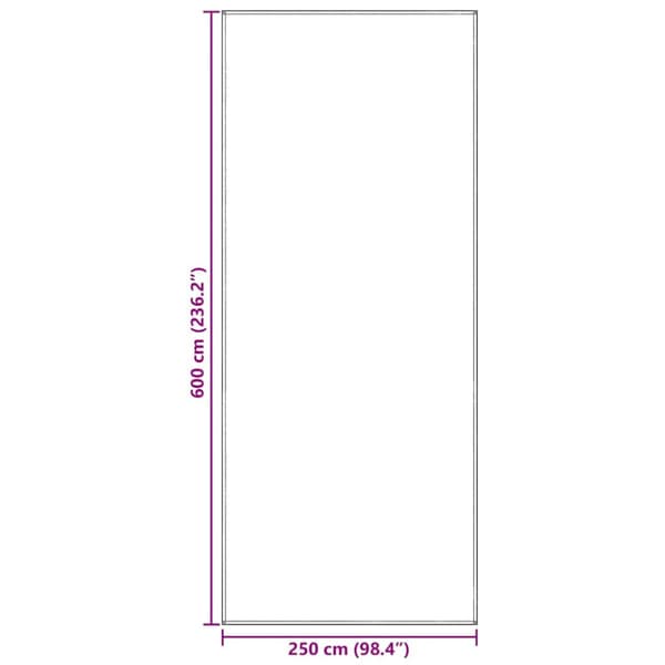 Tältmatta Ljusgrå 600 x 250 cm polyeten