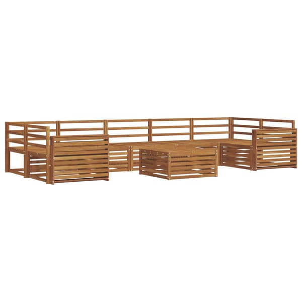 Utomhussoffset 8 pcs Naturfärg