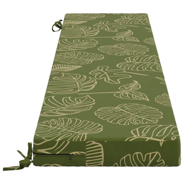 Bänk kudde SOEST 100% Polyester Bladdesign 170 x 40 x 8 cm