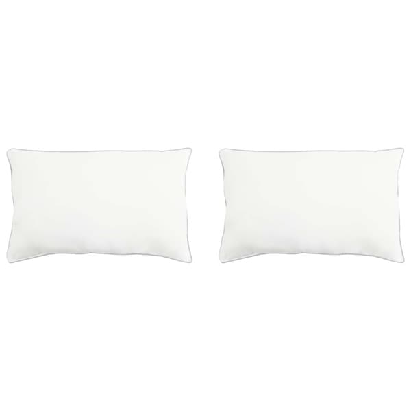 Kudde 2 pcs Vit 60 x 80 cm Bambufiber
