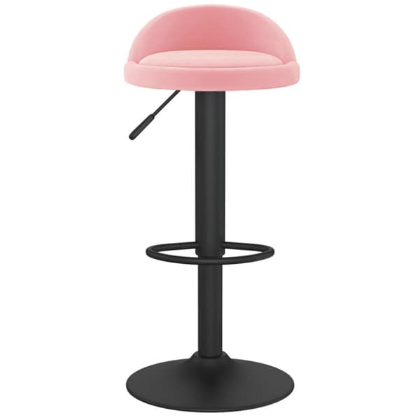 Barstolar 2 st rosa sammet