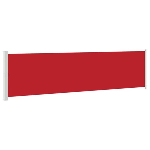 Infällbar sidomarkis 600x160 cm röd