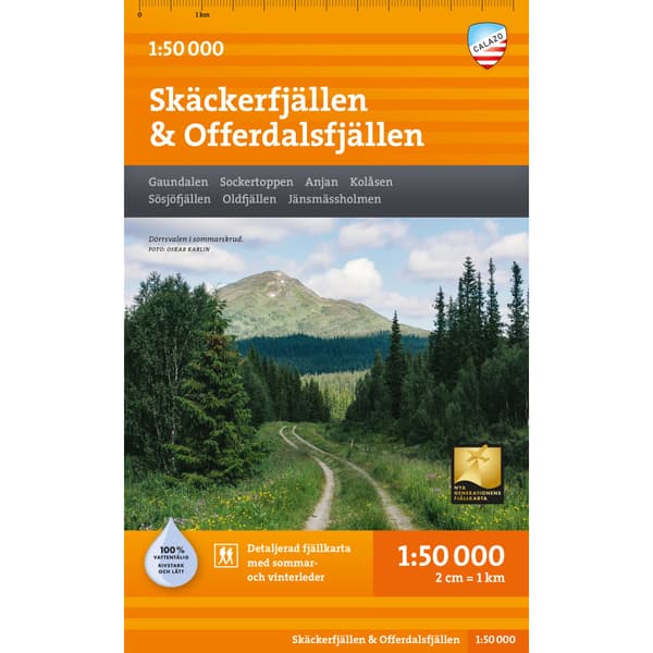 Skäckerfjällen & Offerdalsfjällen 1:50.000
