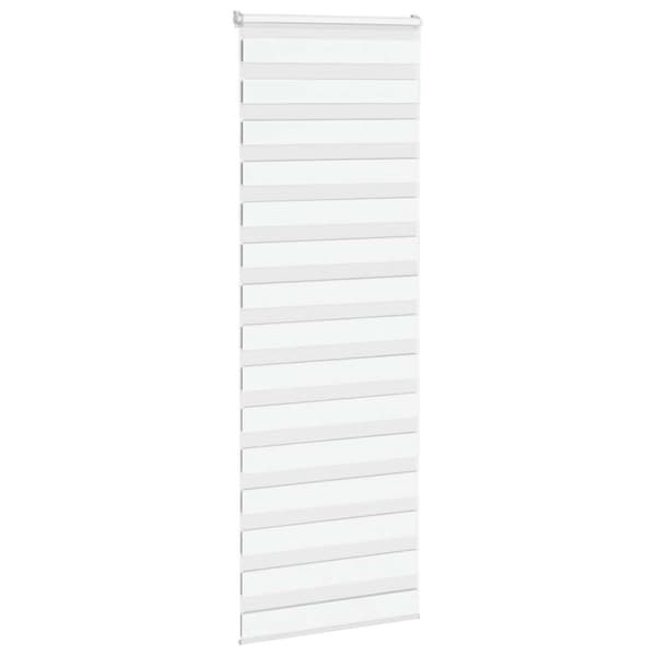Rullgardin zebra vit 80x200 cm tyg bredd 75,9 cm polyester