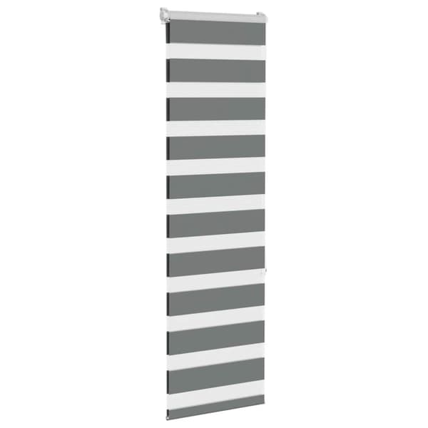 Rullgardin zebra mörkgrå 50x150 cm tyg bredd 45,9 cm polyester