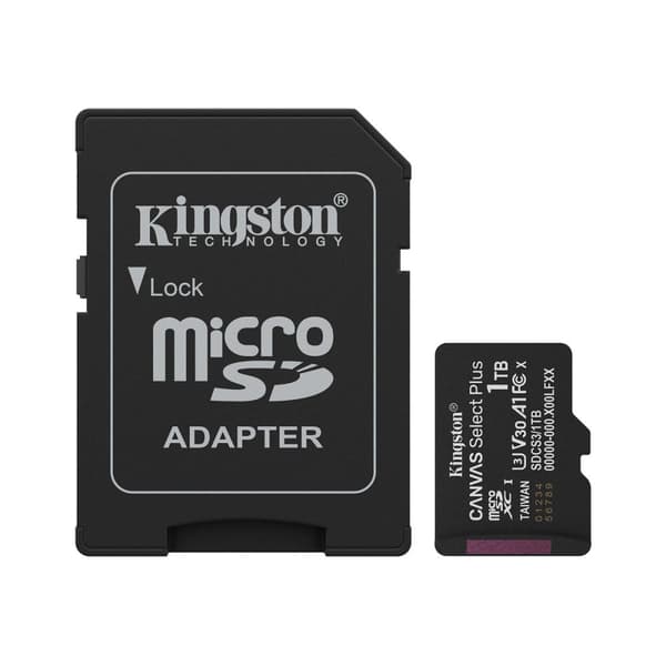 Kingston Canvas Select Plus - flash-minneskort - 1 TB - mikroSDXC UHS-I